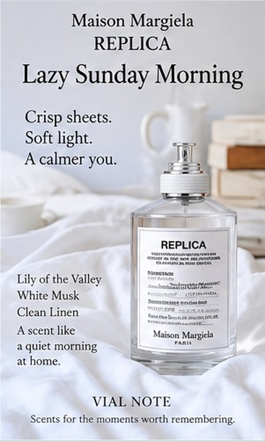 Maison Margiela Replica Lazy Sunday Morning scent story visual